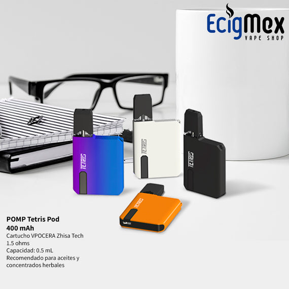 POD Pomp Tetris 400 mAh varios colores para aceites