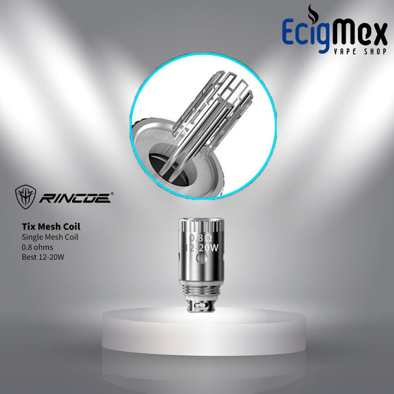 Resistencia para vaporizador Rincoe Tix Single Mesh Coil 0.8 ohms