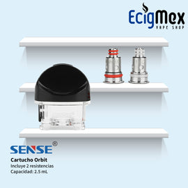 Cartucho para POD Sense Orbit con capacidad de 2.5 mL
