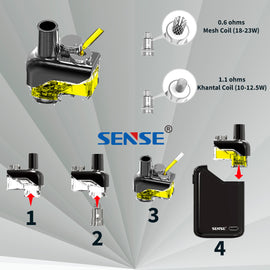 Cartucho para cigarro electrónico Sense Orbit TF