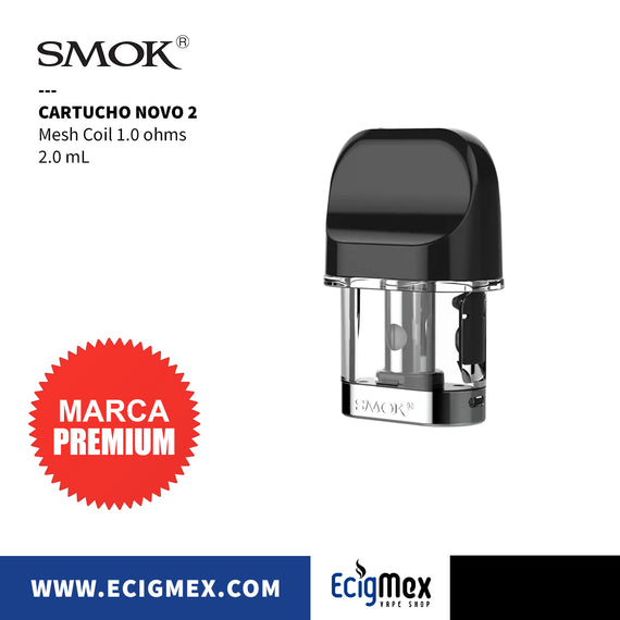 Cartucho para POD Kit Smok NOVO NOVO 2 NOVO 3 NOVO 2X y NOVO M con opciones Mesh y Dual Coils para vapeo MTL