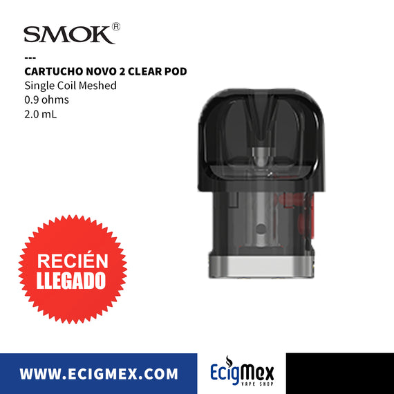 Cartucho para POD Kit Smok NOVO NOVO 2 NOVO 3 NOVO 2X y NOVO M con opciones Mesh y Dual Coils para vapeo MTL