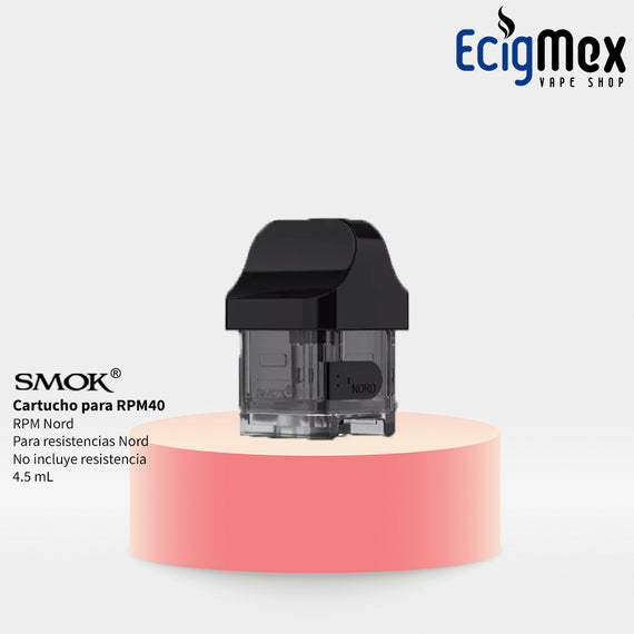 Cartucho para POD Smok RPM40W con capacidad de 4.3-4.5mL