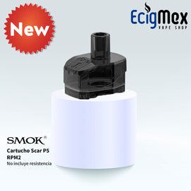 Cartucho Smok SCAR-P5 RPM 2 Empty Pod material PCTG Traslúcido Capacidad 5 mL