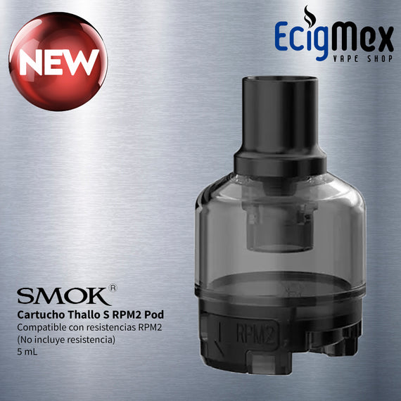 Cartucho para POD MOD Smok Thallo S Tipo RPM y RPM2 gran capacidad 5 mL