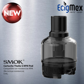 Cartucho para POD MOD Smok Thallo S Tipo RPM y RPM2 gran capacidad 5 mL