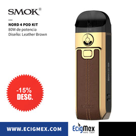 Kit Inicial POD MOD Smok Nord 4 80W de potencia 2000 mAh Poderoso y Estético con pantalla OLED