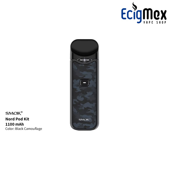 POD Smok Nord 1100 mAh varios colores y acabados para vapor masivo