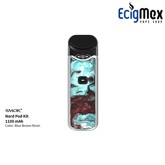 POD Smok Nord 1100 mAh varios colores y acabados para vapor masivo