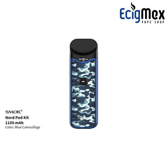 POD Smok Nord 1100 mAh varios colores y acabados para vapor masivo