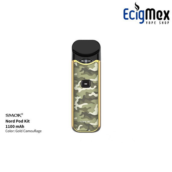 POD Smok Nord 1100 mAh varios colores y acabados para vapor masivo