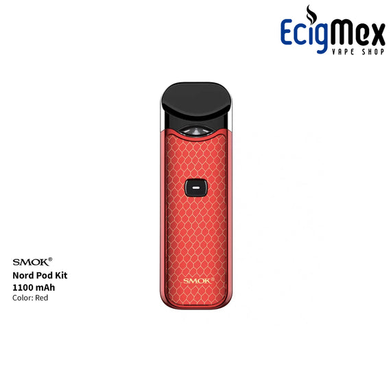 POD Smok Nord 1100 mAh varios colores y acabados para vapor masivo