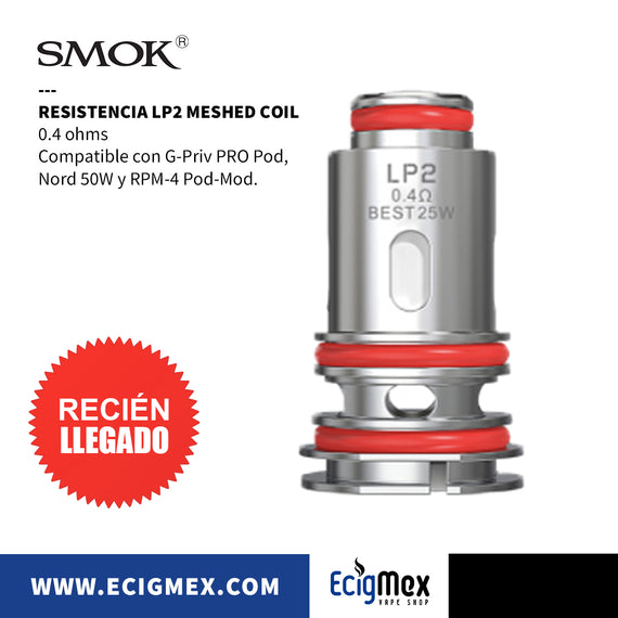 Resistencia para Vaporizadores Smok Serie LP2 Diversas Capacidades