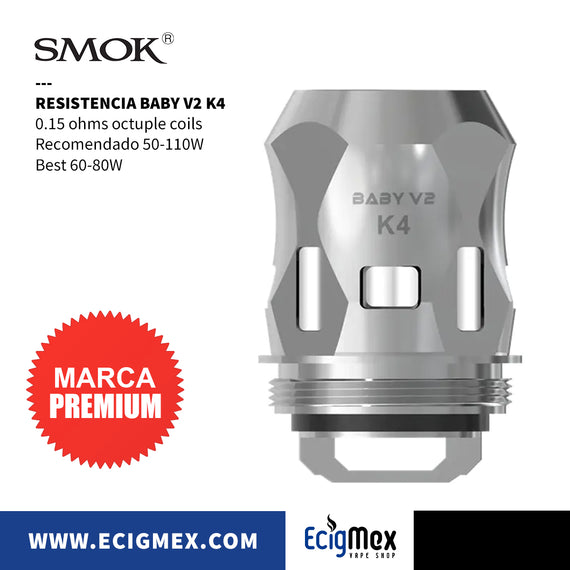 Resistencias para Vapeador Smok Serie Baby V2 Diversas Capacidades