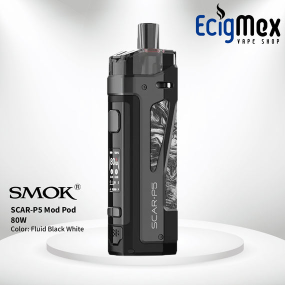 POD MOD Smok SCAR-P5 Potencia 80W Batería Externa A prueba de agua-polvo y caídas