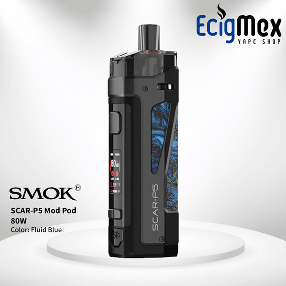 POD MOD Smok SCAR-P5 Potencia 80W Batería Externa A prueba de agua-polvo y caídas