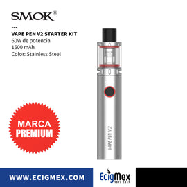 Kit de Vapeo Smok Vape Pen V2 1600 mAh 60W varios colores diseño Pen Style