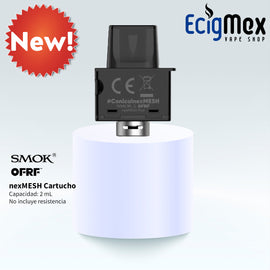 Cartucho Smok y OFRF NexMESH Pod negro traslúcido capacidad 2 mL