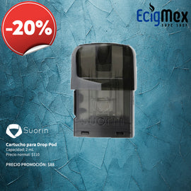 Cartucho para cigarro electrónico Sourin EDGE con capacidad de 2 mL