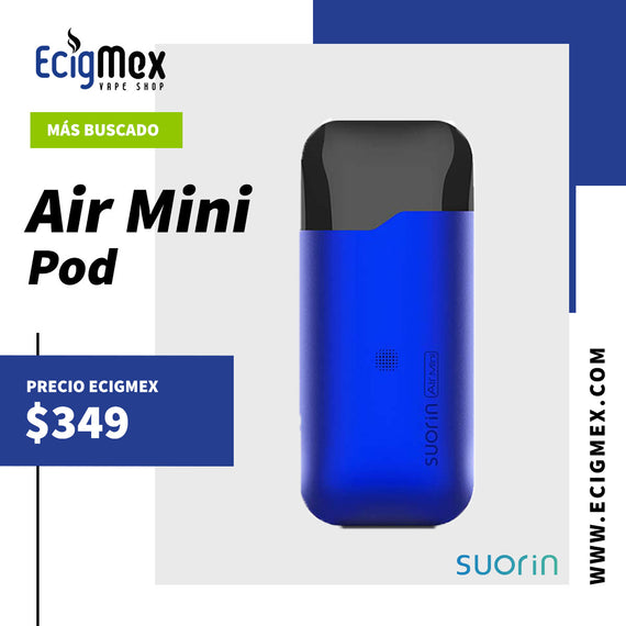 POD Suorin Air Mini Batería de 430 mAh y capacidad 2 mL Pequeño y Práctico