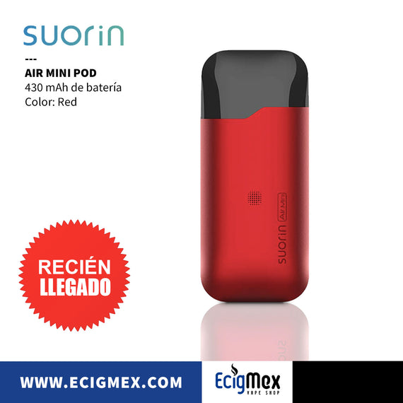 POD Suorin Air Mini Batería de 430 mAh y capacidad 2 mL Pequeño y Práctico