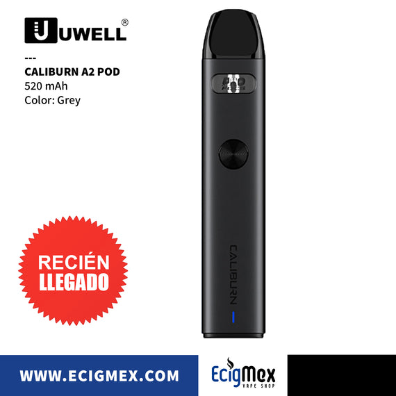 POD Uwell Caliburn A2 520 mAh Ventana Indicadora para sales de nicotina y Tecnología Pro-Focs