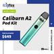 POD Uwell Caliburn A2 520 mAh Ventana Indicadora para sales de nicotina y Tecnología Pro-Focs