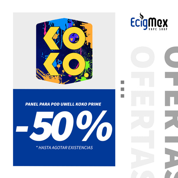 Panel Uwell para POD KOKO Prime Portada con Diseño Intercambiable Exclusivo y Diferente