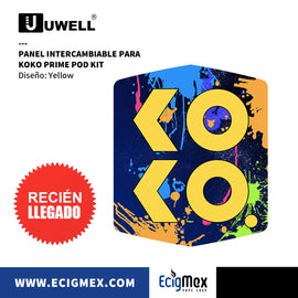 Panel Uwell para POD KOKO Prime Portada con Diseño Intercambiable Exclusivo y Diferente