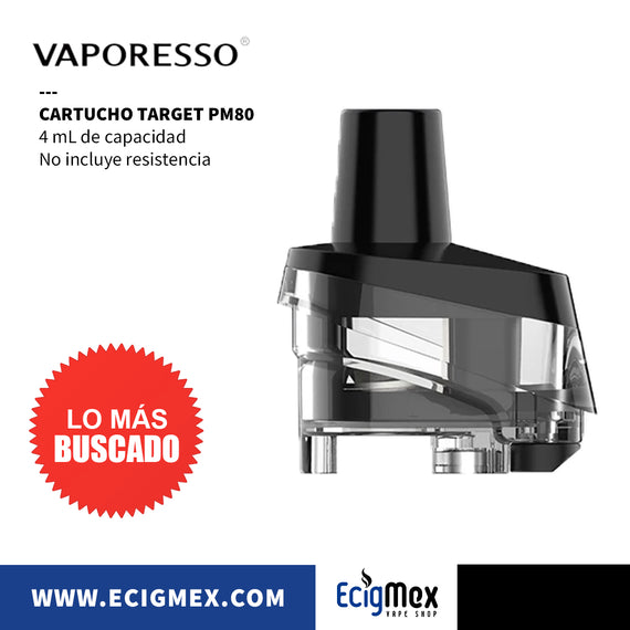 Cartucho para POD MOD Vaporesso Target PM80 con capacidad de 4 mL