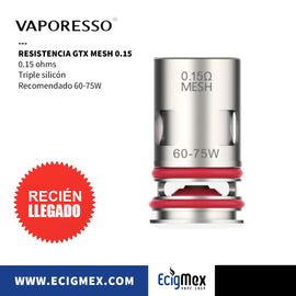 Resistencias Serie GTX Coils Triple Silicon para vapeadores Vaporesso TARGET PM80 y varios más Incluye RBA Coil