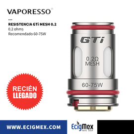 Resistencia Serie GTi Coil para Atomizador Vaporesso iTank e iTank 2 para Vaporizadores TARGET y Armour Max
