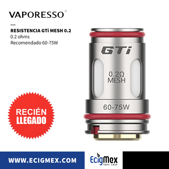 Resistencia Serie GTi Coil para Atomizador Vaporesso iTank e iTank 2 para Vaporizadores TARGET y Armour Max