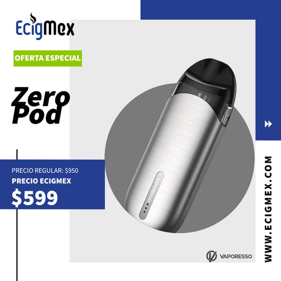 Kit Inicial POD Vaporesso ZERO 650 mAh para NicSalts con Tecnología Press To Fill