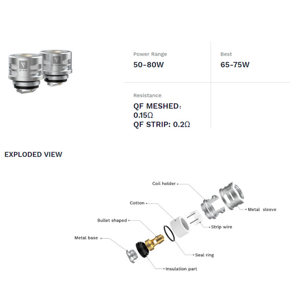 Resistencia para vaporizador Vaporesso Serie QF