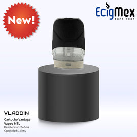 Cartucho para POD Vladdin Vantage Opciones MTL y DL capacidad 1.5 mL