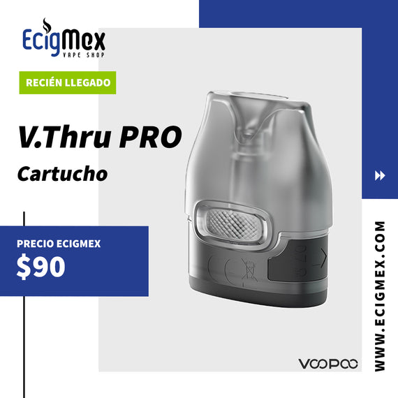 Cartucho para POD Voopoo VMATE con capacidad de 3 mL Varios Ohms Compatible con V.THRU PRO Pod