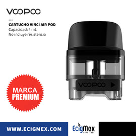Cartucho Voopoo para Vinci Air POD sin resistencia capacidad 4 mL