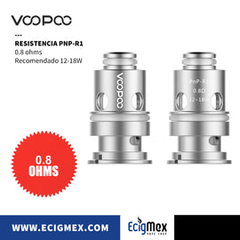 Resistencia para vaporizador Voopoo PNP Coils Incluye PnP-TW Serie Varias capacidades