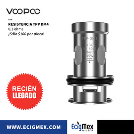 Resistencia Voopoo TPP DM1-DM2-DM3 y DM4 Coils Máximo Sabor Rápido Calentamiento