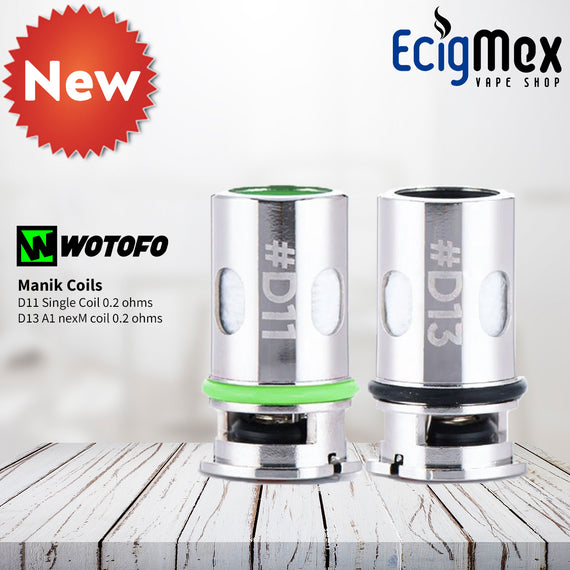 Resistencia Wotofo para POD MOD MANIK varias capacidades Vapeo Sub-Ohm