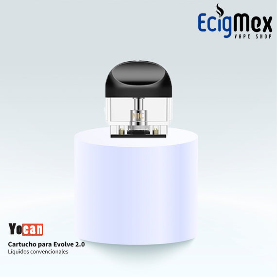 Cartucho para cigarro electrónico Yocan Evolve 2.0 con capacidad de 1.0 mL